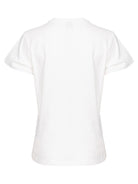 T-Shirt "Vanilla Sky" con Ricamo Rodeo-Pinko-T-shirt-Vittorio Citro Boutique