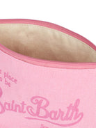 Pochette Aline in lino rosa-Mc2 Saint Barth-Pochette-Vittorio Citro Boutique