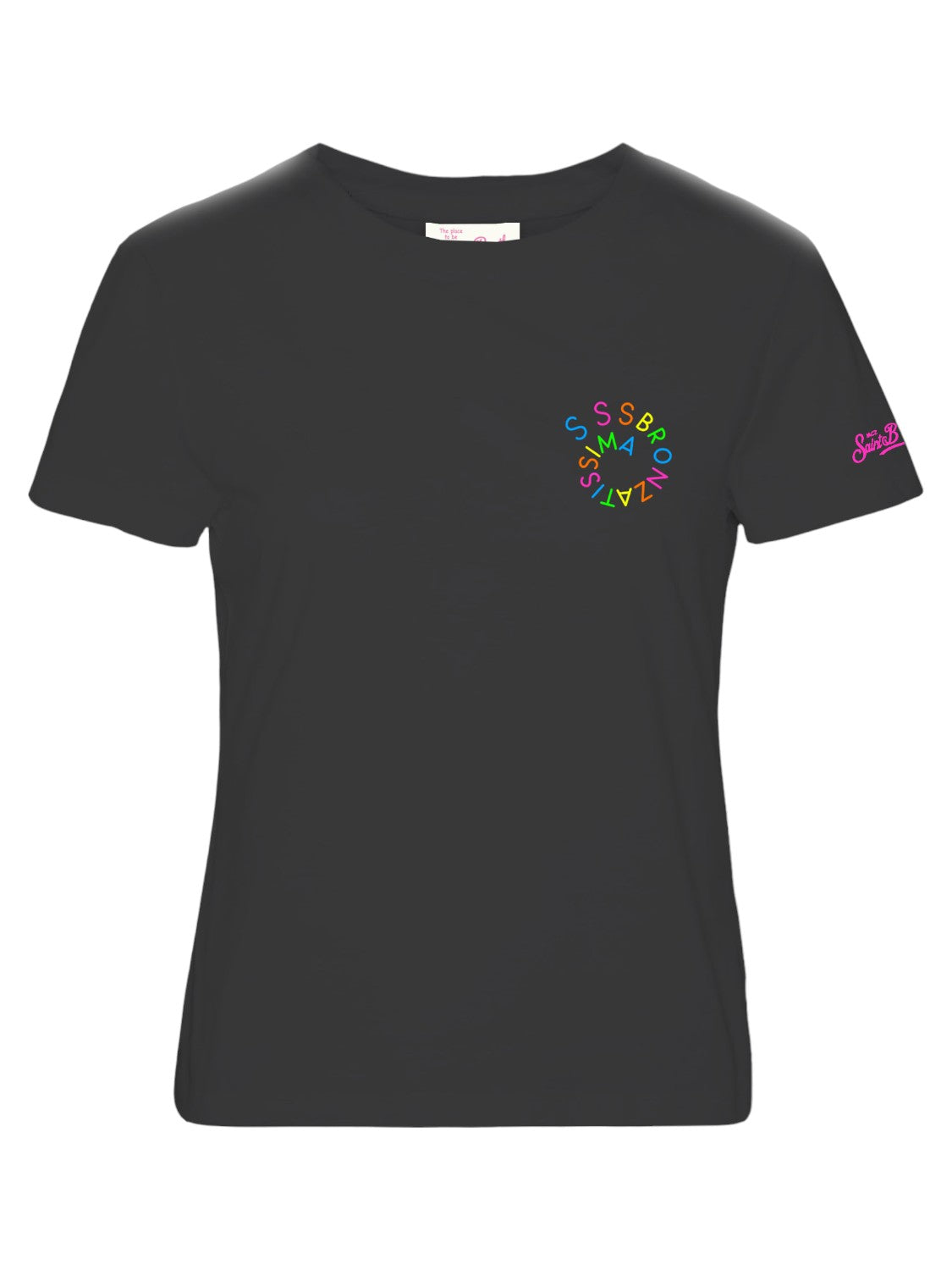 T-shirt Saint Barth "SSS Bronzatissima" - Nero, Cotone-Mc2 Saint Barth-T-shirt-Vittorio Citro Boutique