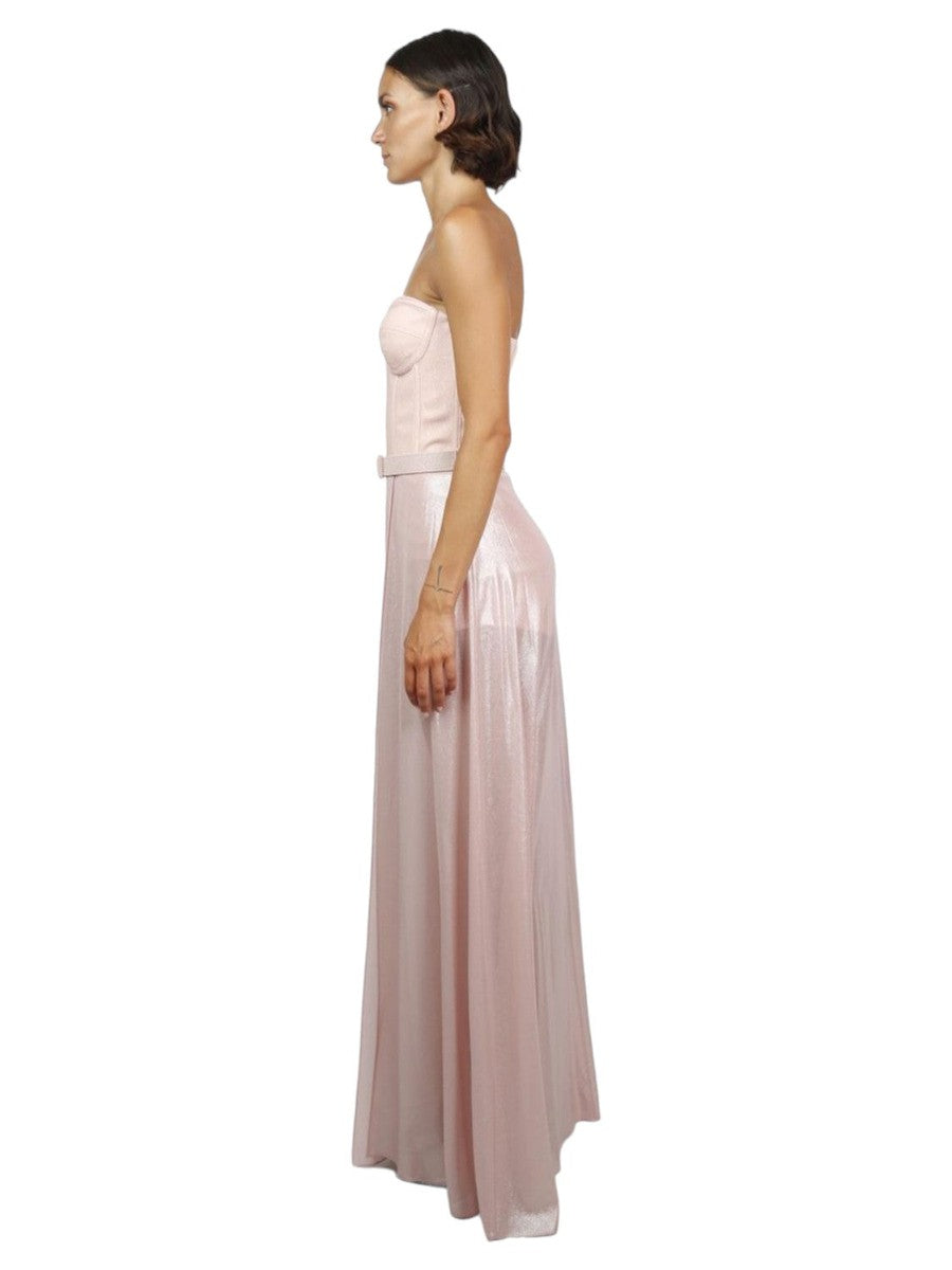 Abito lungo a bustier con spacco Vittoriocitro