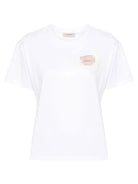 T-shirt con etichetta logo e ricamo-Marella-T-shirt-Vittorio Citro Boutique